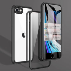 iPhone SE (2022 / 2020) / 8 / 7 Plastik Cover m. Dobbeltsidet Skærmbeskyttelse - Sort