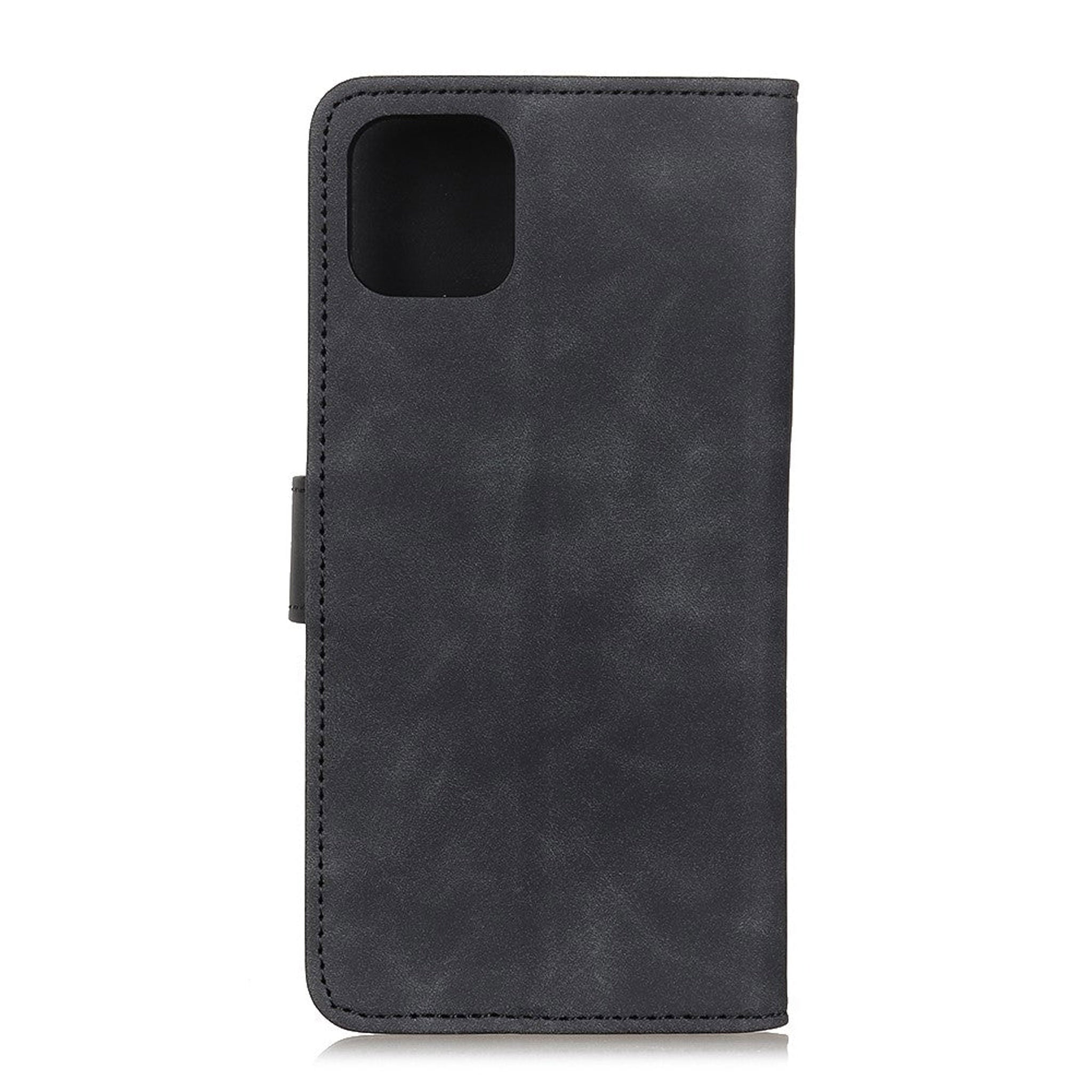 iPhone 12 Pro Max KHAZNEH Retro Læder Cover m. Pung - Sort