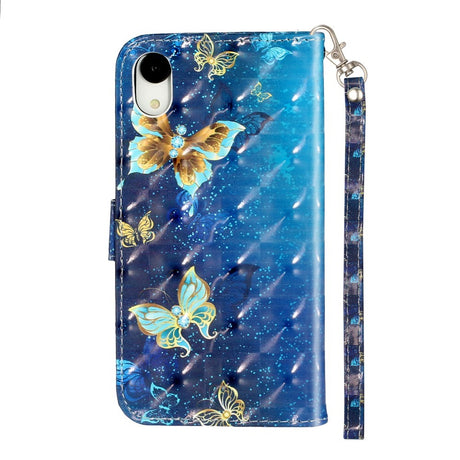 EIDERWOOD iPhone XR Læder Cover m. Pung og Strop - Sommerfugle