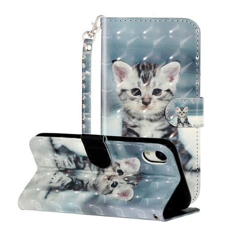 EIDERWOOD iPhone XR Læder Cover m. Pung og Strop - Kat