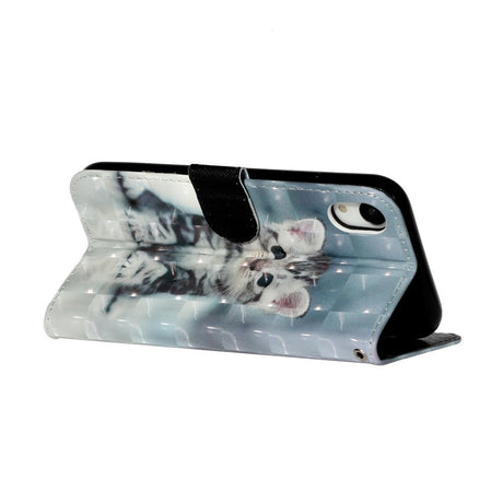 EIDERWOOD iPhone XR Læder Cover m. Pung og Strop - Kat