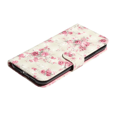 EIDERWOOD iPhone XR Læder Cover m. Pung og Strop - Blomster