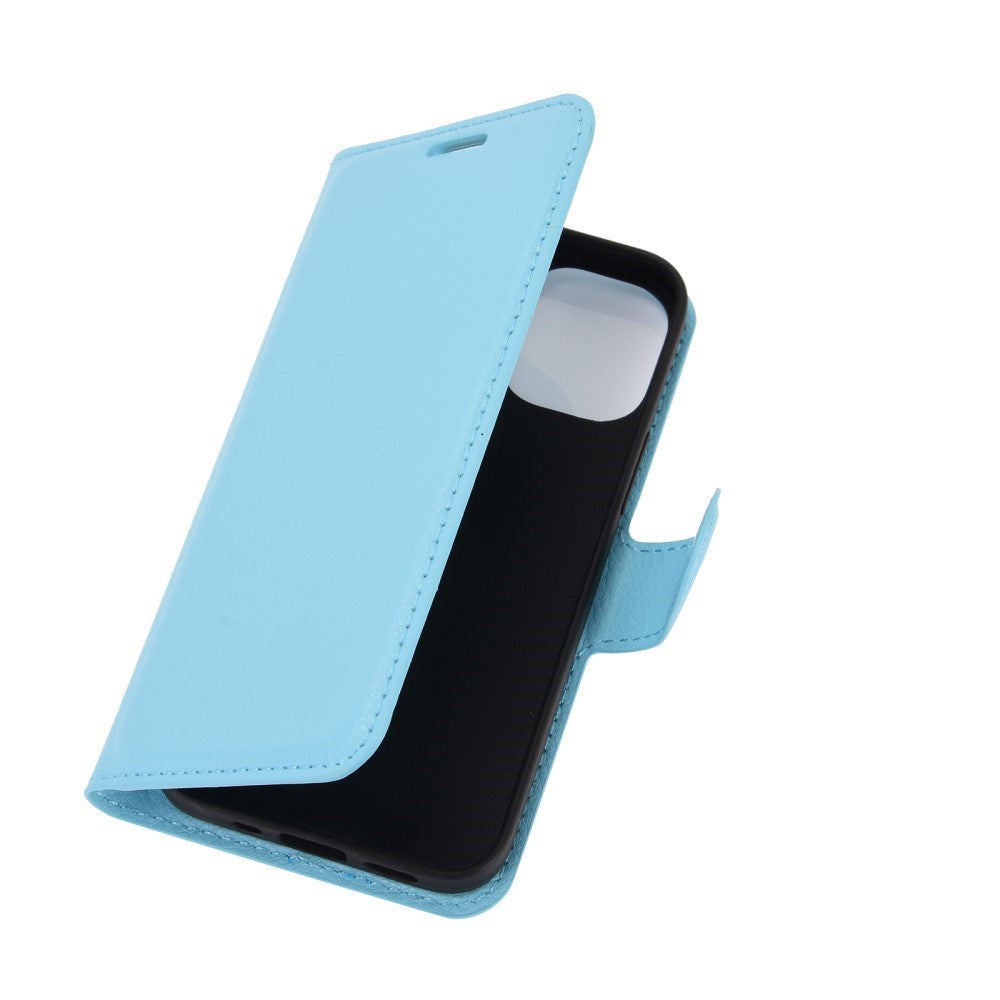 EIDERWOOD iPhone 12 Mini Kunstlæder Flip Cover m. Kortholder & Ståfunktion - Blå