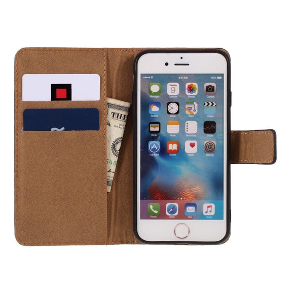 EIDERWOOD iPhone 6 Plus / 6 (s) Plus Læder Cover m. Pung - Lyserød