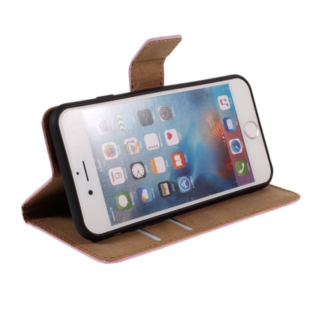 EIDERWOOD iPhone 6 Plus / 6 (s) Plus Læder Cover m. Pung - Lyserød