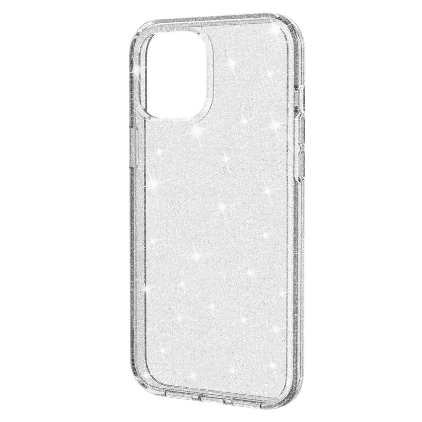iPhone 12 / 12 Pro Hybrid Plastik Cover m. Glimmer - Gennemsigtig