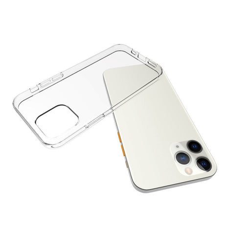 iPhone 12 / 12 Pro Minimalistisk Fleksibelt Plastik Cover - Gennemsigtig