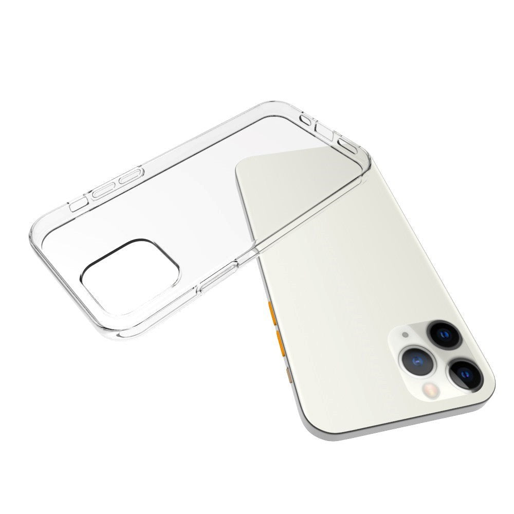 iPhone 12 Pro Max Minimalistisk Fleksibelt Plastik Cover - Gennemsigtig