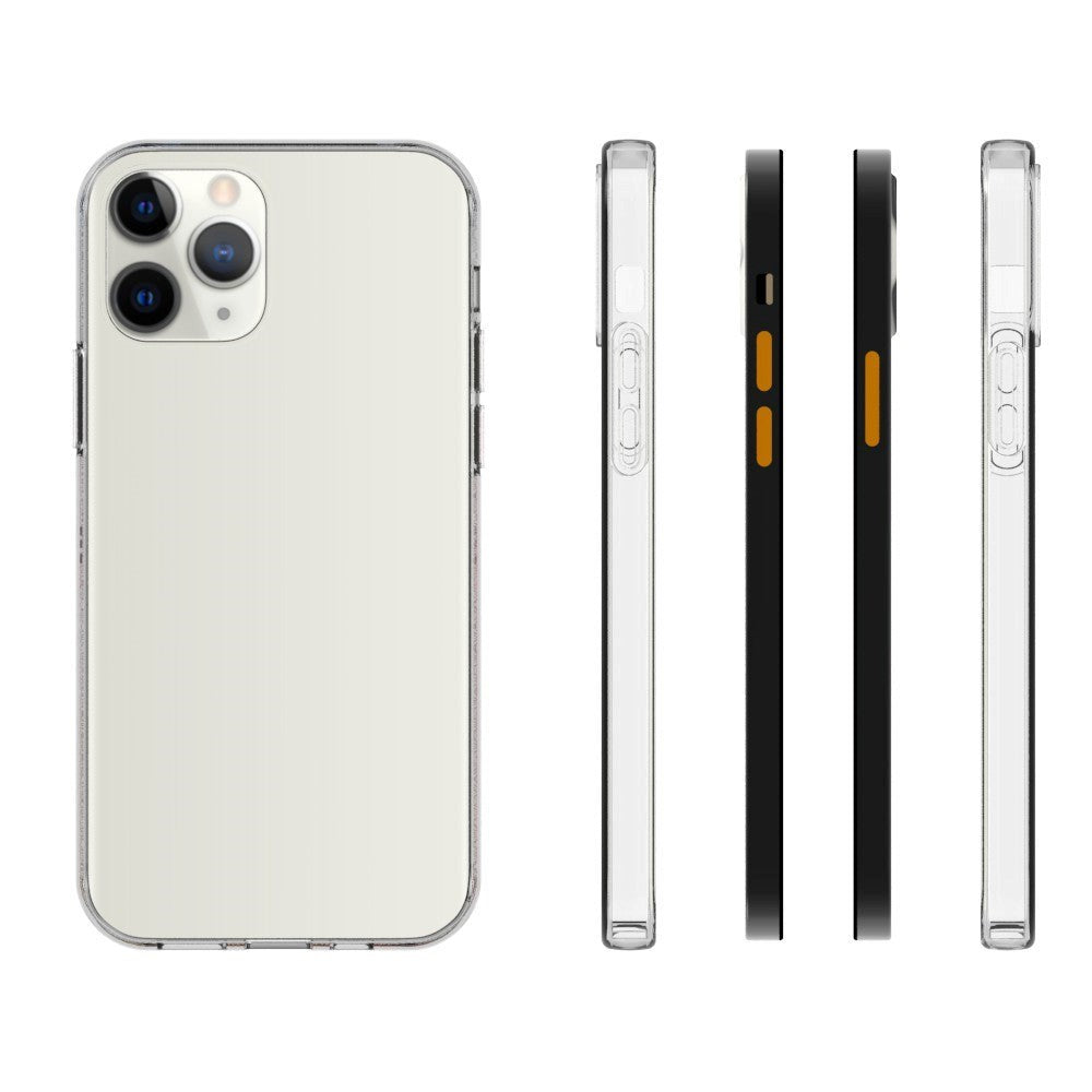iPhone 12 / 12 Pro Minimalistisk Fleksibelt Plastik Cover - Gennemsigtig