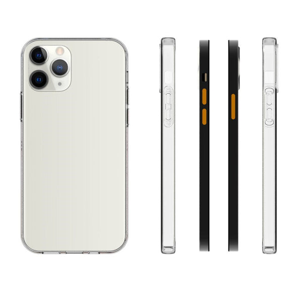 iPhone 12 / 12 Pro Minimalistisk Fleksibelt Plastik Cover - Gennemsigtig