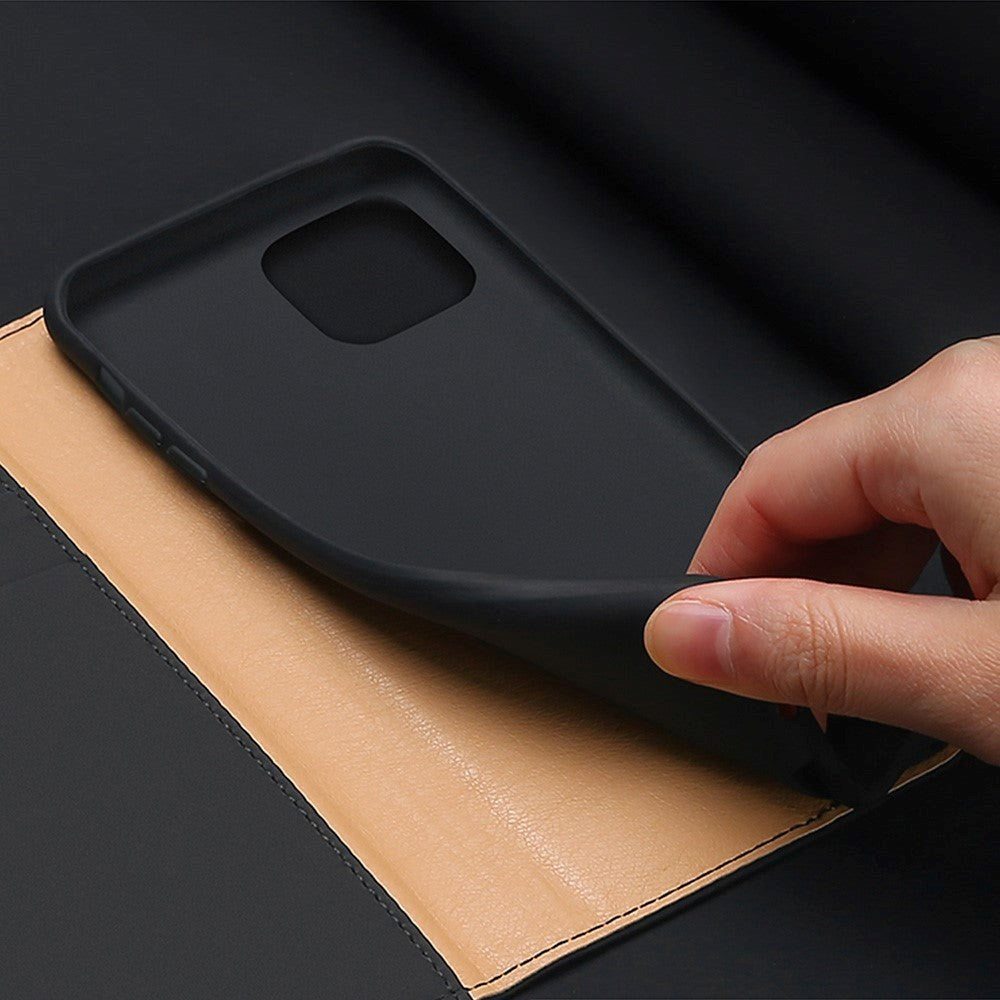 iPhone 12 Mini Dux Ducis Wish Series Wallet Cover - Sort