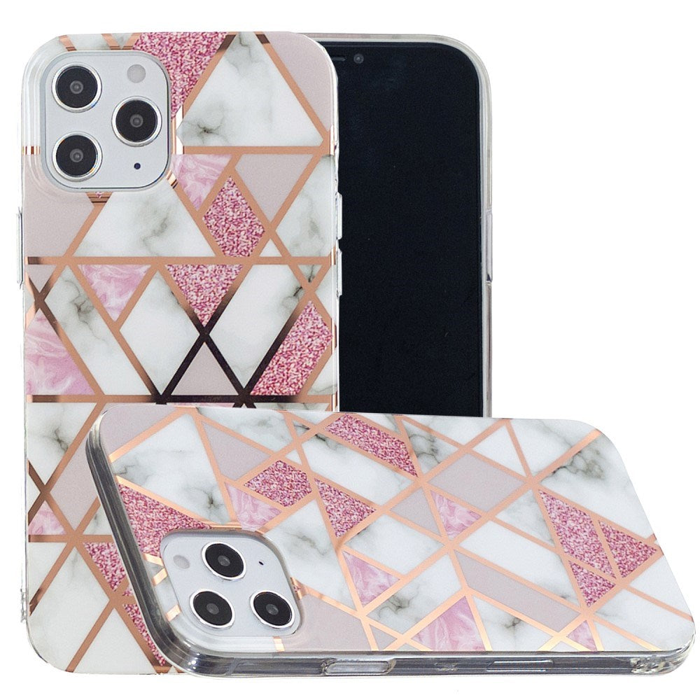 EIDERWOOD iPhone 12 Pro Max Plastik Cover - Lyserød Marmor
