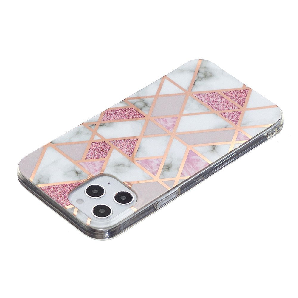 EIDERWOOD iPhone 12 Pro Max Plastik Cover - Lyserød Marmor