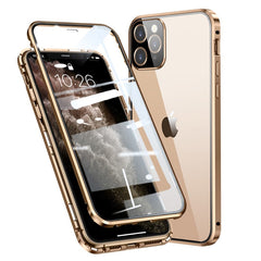 iPhone 11 Pro 360⁰ Magnetisk Cover m. Glas Bagside & Forside - Guld