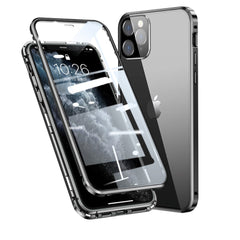 iPhone 11 Pro Max 360⁰ Magnetisk Cover m. Glas Bagside & Forside - Sort