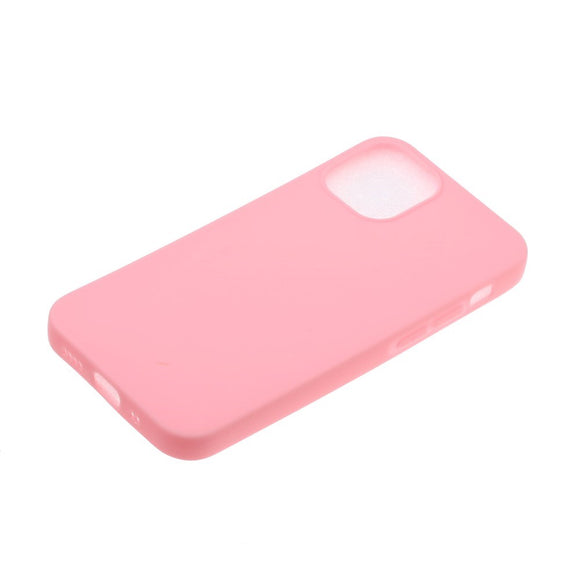 EIDERWOOD iPhone 12 Mini Mat Fleksibelt Plastik Cover - Lyserød