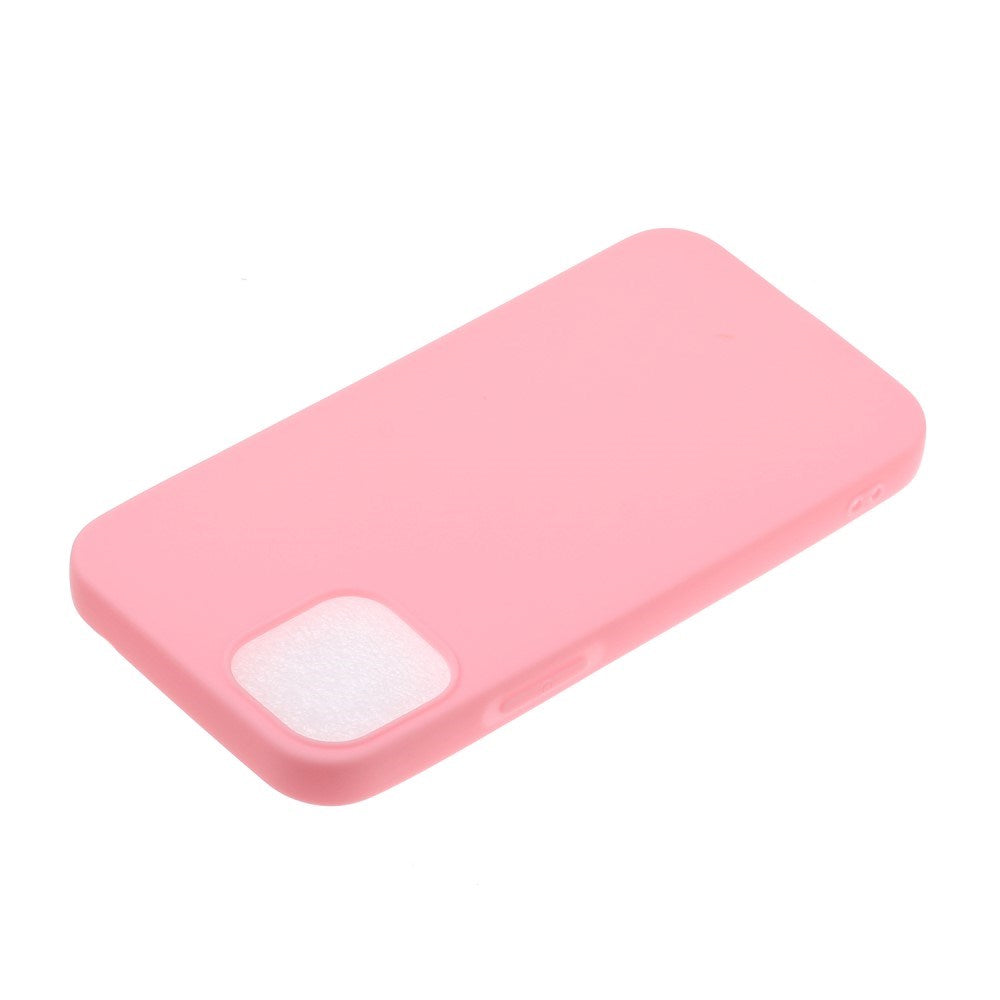 EIDERWOOD iPhone 12 Mini Mat Fleksibelt Plastik Cover - Lyserød