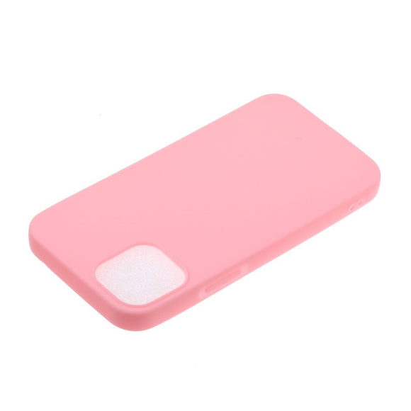 EIDERWOOD iPhone 12 Mini Mat Fleksibelt Plastik Cover - Lyserød