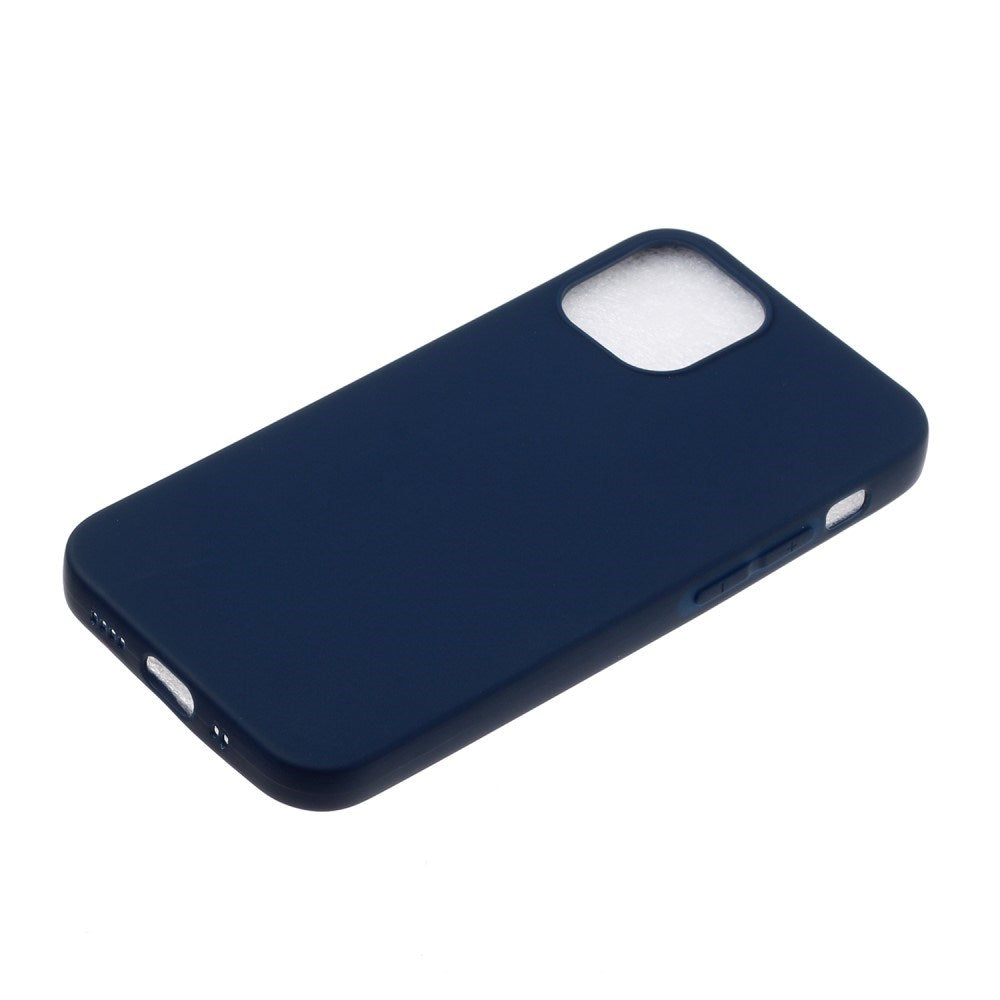 EIDERWOOD iPhone 12 Mini Mat Fleksibelt Plastik Cover - Mørkeblå