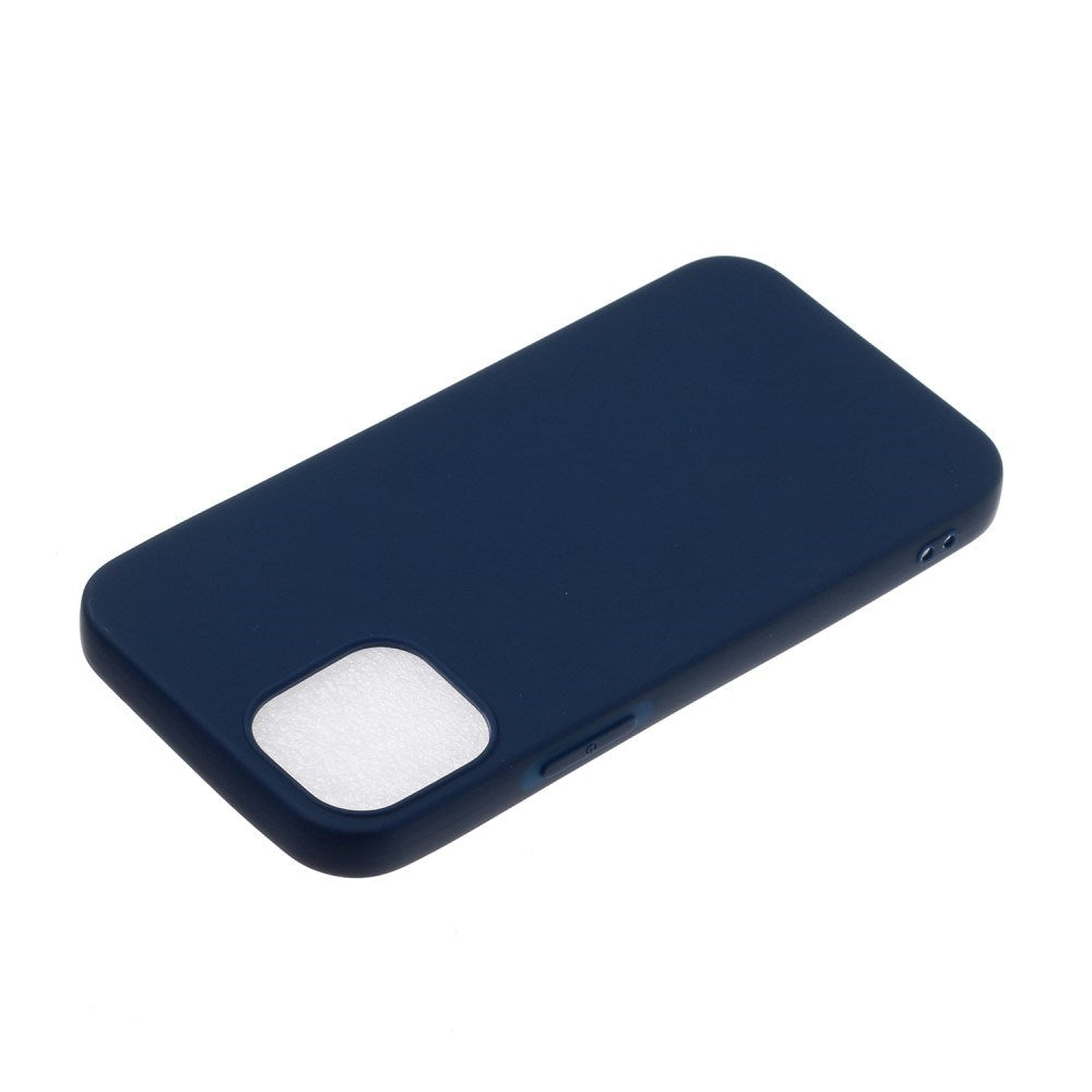EIDERWOOD iPhone 12 Mini Mat Fleksibelt Plastik Cover - Mørkeblå