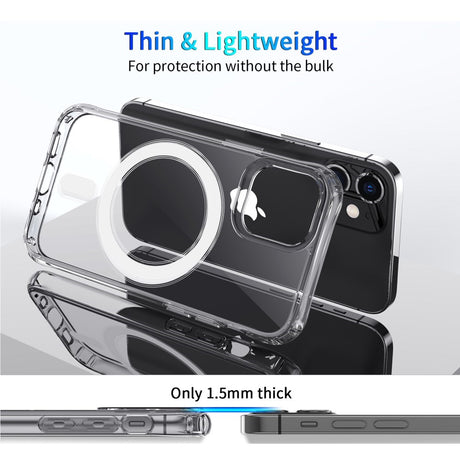 EIDERWOOD iPhone 12 Mini Hårdt Plastik Cover - MagSafe Kompatibel - Gennemsigtig