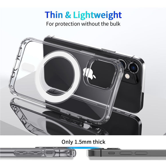 EIDERWOOD iPhone 12 Mini Hårdt Plastik Cover - MagSafe Kompatibel - Gennemsigtig