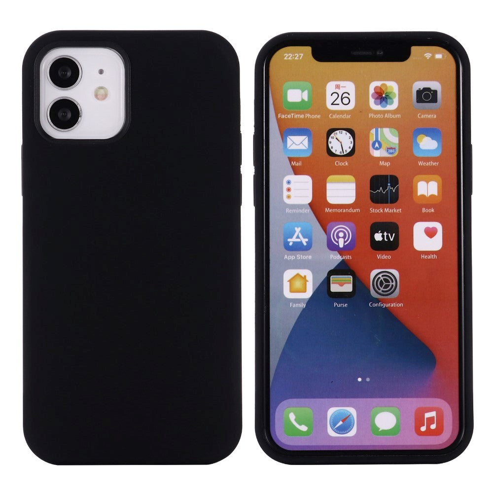 iPhone 12 Mini Silikone Cover - MagSafe Kompatibel - Sort