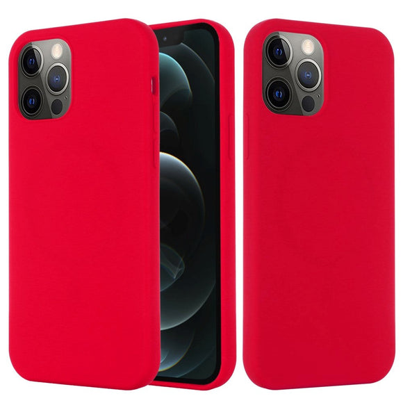 iPhone 12 / 12 Pro Silikone Cover - MagSafe Kompatibel - Rød