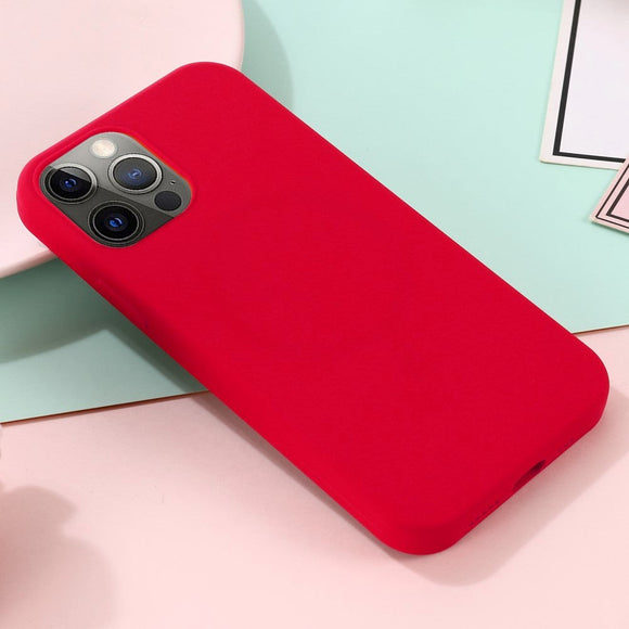 iPhone 12 / 12 Pro Silikone Cover - MagSafe Kompatibel - Rød