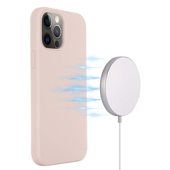 iPhone 12 / 12 Pro Silikone Cover - MagSafe Kompatibel - Lyserød