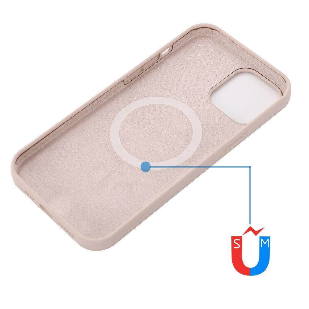 iPhone 12 / 12 Pro Silikone Cover - MagSafe Kompatibel - Lyserød