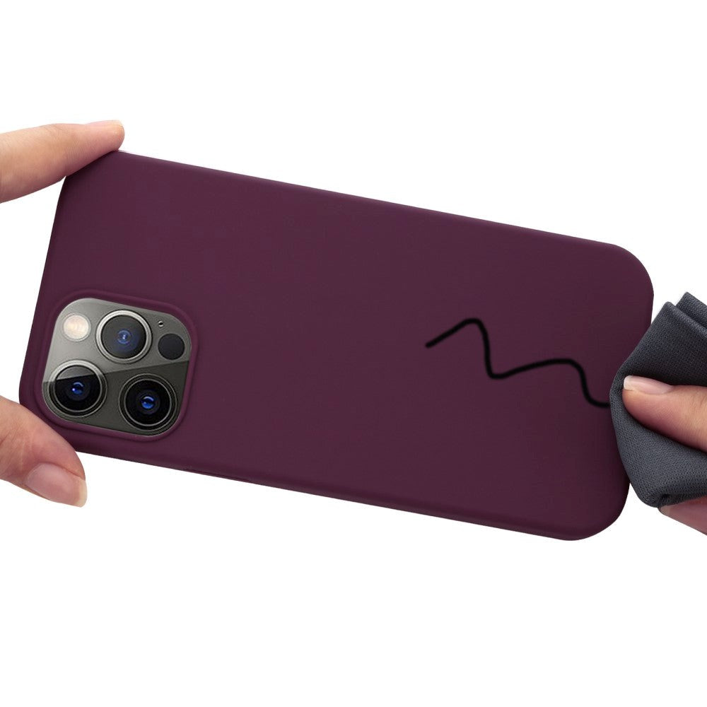 iPhone 12 / 12 Pro Silikone Cover - MagSafe Kompatibel - Bordeaux Rød