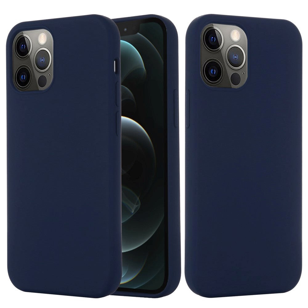 iPhone 12 / 12 Pro Silikone Cover - MagSafe Kompatibel - Mørk Blå