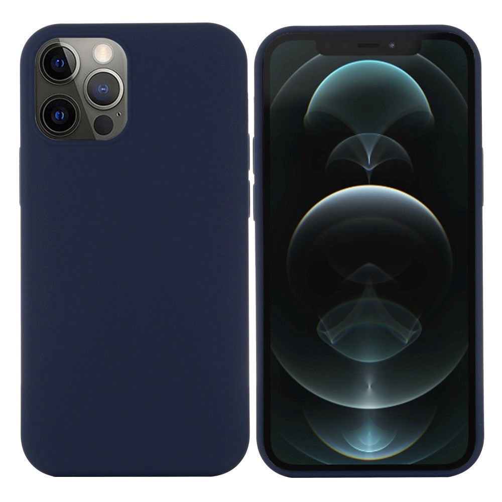 iPhone 12 / 12 Pro Silikone Cover - MagSafe Kompatibel - Mørk Blå