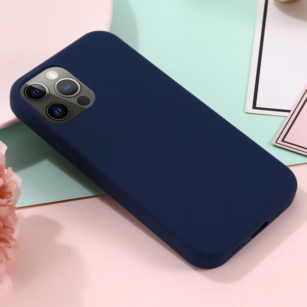 iPhone 12 / 12 Pro Silikone Cover - MagSafe Kompatibel - Mørk Blå