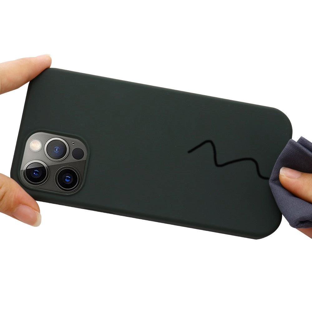 iPhone 12 / 12 Pro Silikone Cover - MagSafe Kompatibel - Mørk Grøn