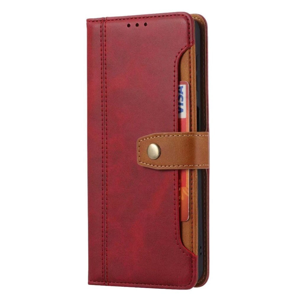 iPhone SE (2022 / 2020) / 8 / 7 Læder Cover m. Kortholdere - Rød