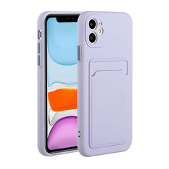 EIDERWOOD iPhone 12 Mini Fleksibelt Plastik Cover m. Kortholder - Lilla