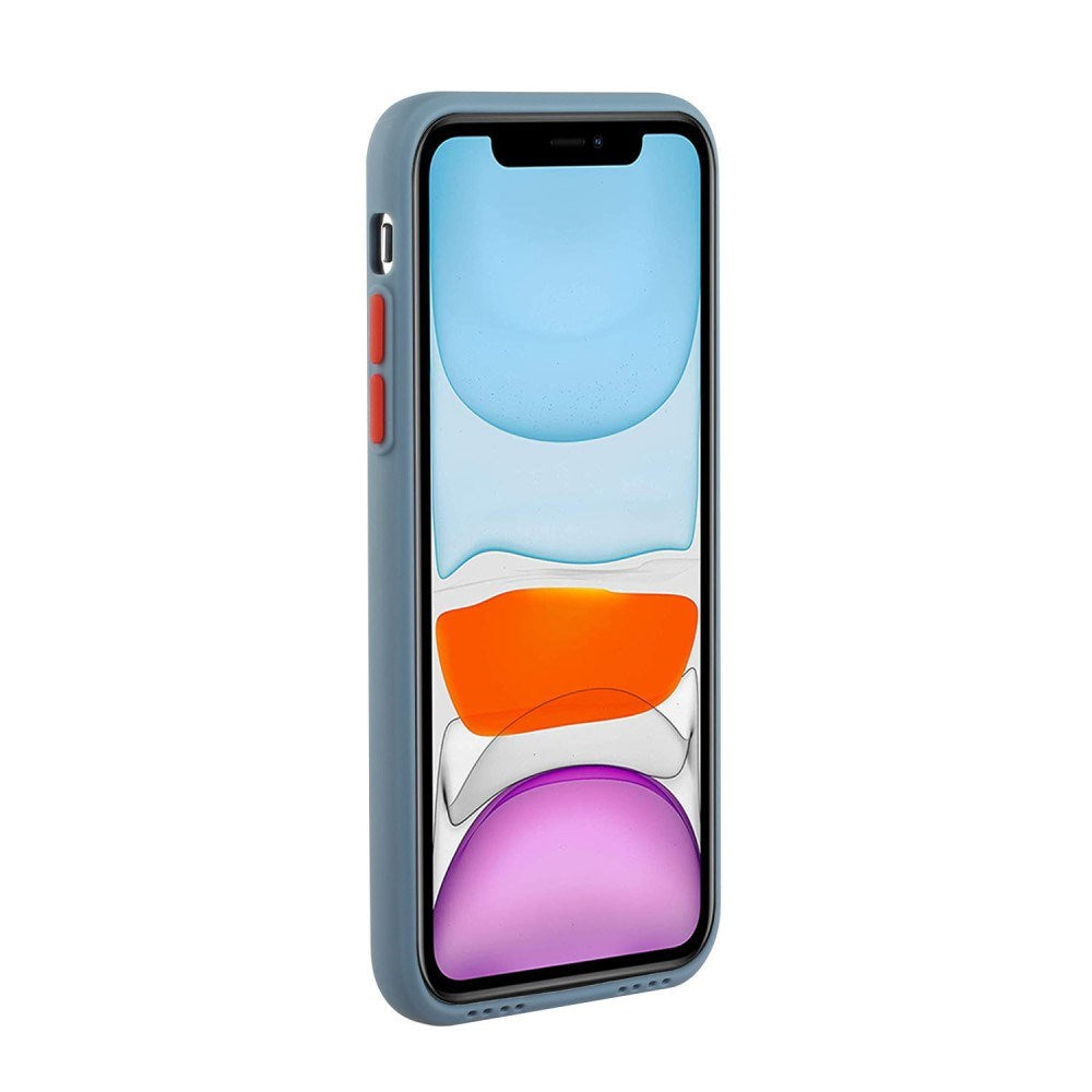 EIDERWOOD iPhone 12 Mini Fleksibelt Plastik Cover m. Kortholder - Blå