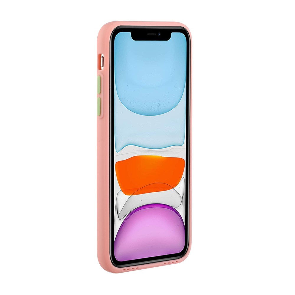EIDERWOOD iPhone 12 Mini Fleksibelt Plastik Cover m. Kortholder - Lyserød