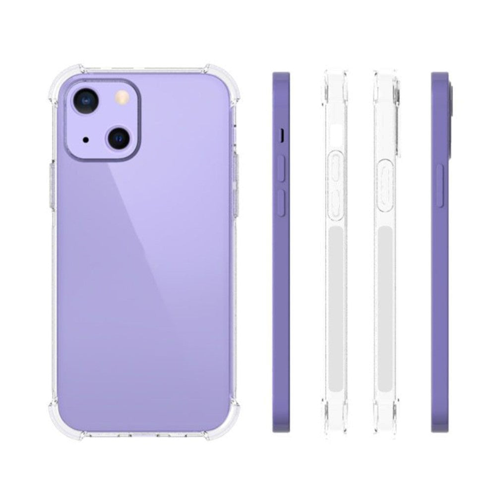 iPhone 13 Mini Shock-Proof Fleksibel Plastik Cover - Gennemsigtig