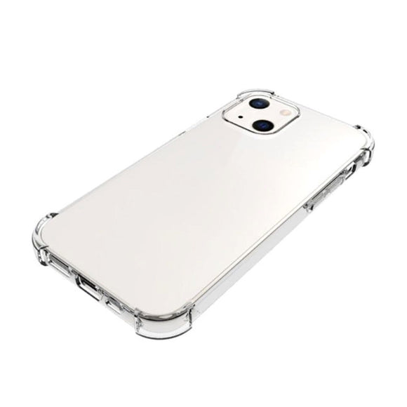 iPhone 13 Shock-Proof Fleksibel Plastik Cover - Gennemsigtig