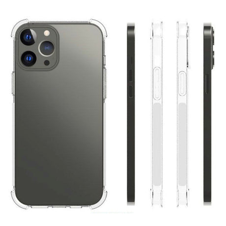 iPhone 13 Pro Max Shock-Proof Fleksibel Plastik Cover - Gennemsigtig