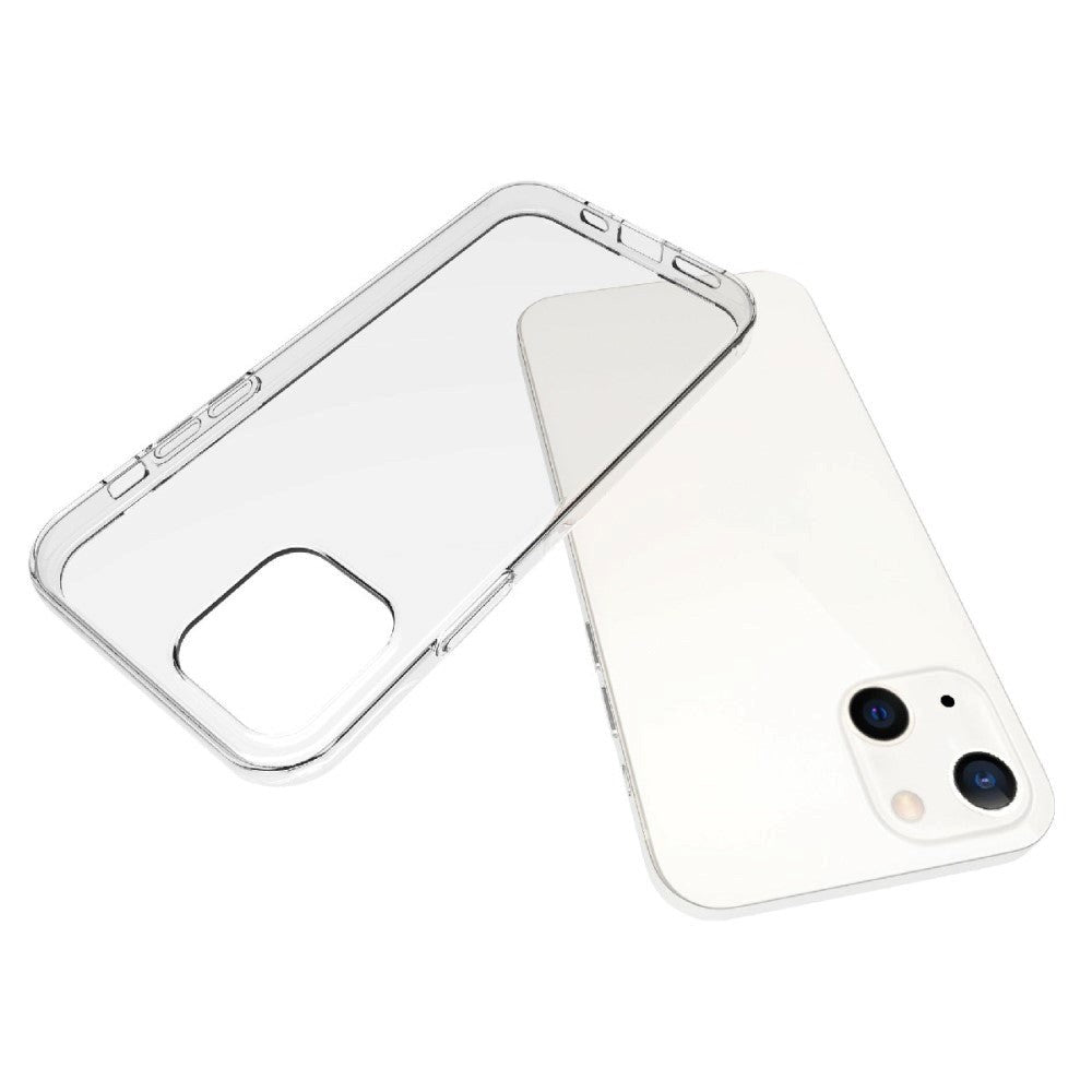 iPhone 13 Ultra Thin Fleksibel Plastik Cover - Gennemsigtig