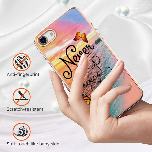 iPhone SE (2022 / 2020) / 8 / 7 Hybrid Plastik Cover - "Never Stop Dreaming"