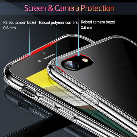 iPhone SE (2022 / 2020) / 8 / 7 ESR Fleksibelt Plastik Cover - Gennemsigtig