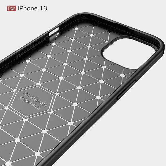 iPhone 13 Brushed Carbon Cover - Blå