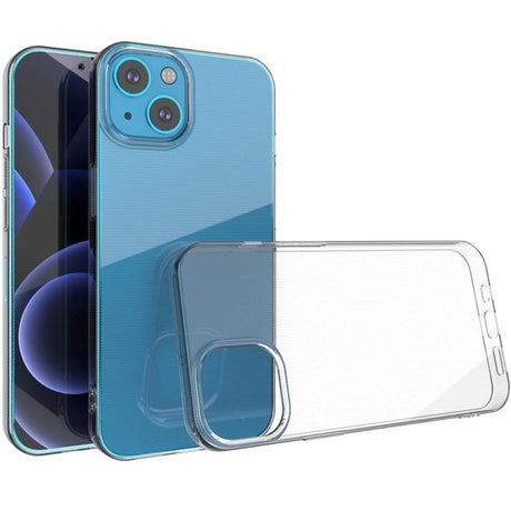 iPhone 13 Crystal Clear Fleksibel Plastik Cover - Gennemsigtig