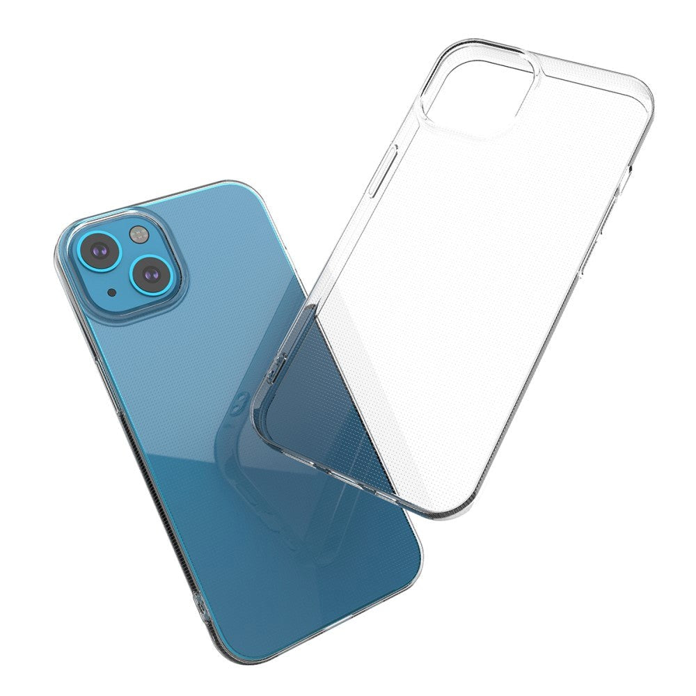 iPhone 13 Crystal Clear Fleksibel Plastik Cover - Gennemsigtig