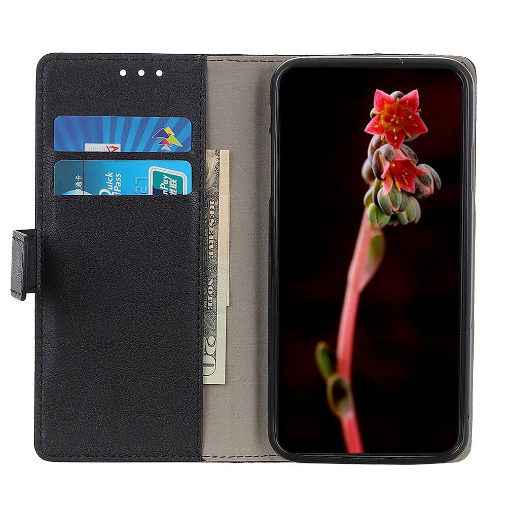 iPhone 13 Pro Enkelt Læder Cover m. Pung - Sort